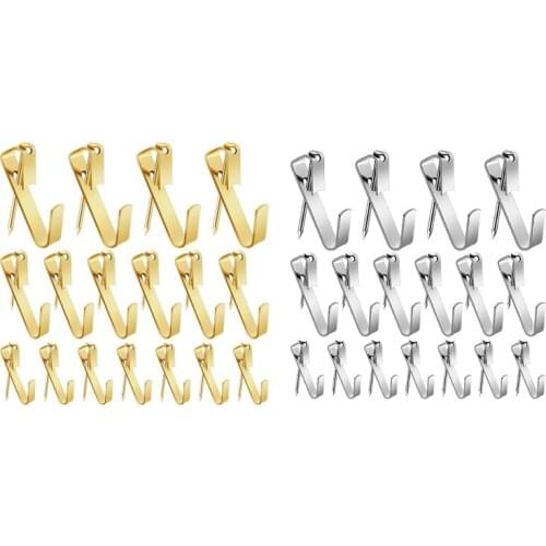 100 Pcs Picture Hangers Photo Frame Hanging Hooks with Nails for Home Decoration,30 Lbs,50 Lbs,100 Lbs