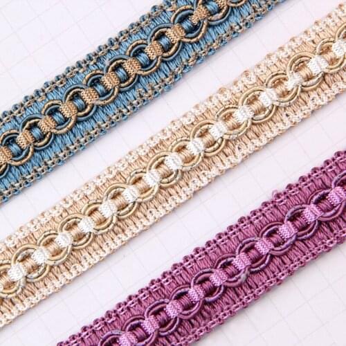 12Yards/lot Curve Lace Ribbon Braided Lace Trim Fabric For Clothing Accessories Sewing Fabric DIY Curtain Sofa Pillow Edge Lace