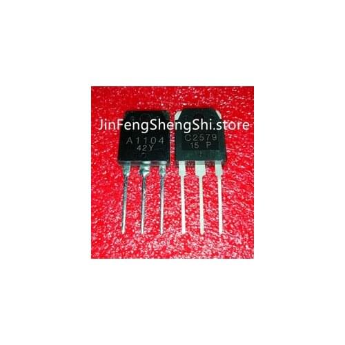4PCS 2PCS 2SA1104 + 2PCS 2SC2579 A1104 + C2579 TO-3P