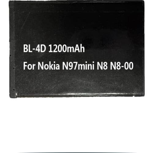 1200mAh BL-4D BL4D Battery For Nokia N97mini N8 N8-00 E5 E5-00 E7 E7-00 T7 T7-00 702T N5 808 Cell Phone Batterie Accumulator