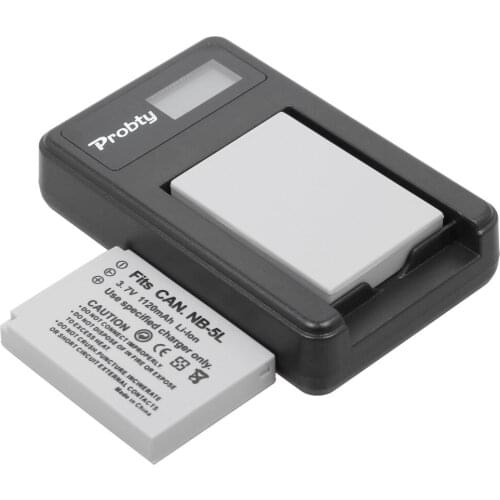 2Pcs NB-5L NB 5L Battery + USB LCD Charger for Canon PowerShot SD790IS SD850IS SD870IS SD880IS SD890IS SD970IS SD990IS SX200IS