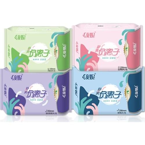 Anion sanitary towel feminine organic sanitary pads cotton panty liners negative ion sanitary napkin jiayue menstrual pads