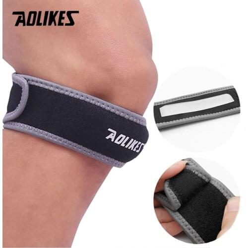 AOLIKES 1PCS Adjustable Knee Patella Cushioning Neoprene Band Knee Support Sports Running Knee Brace Pads