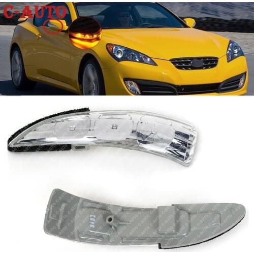 Car Side Door Turn Signal Lights Rearview Mirror Lamps For Hyundai Genesis Coupe 2009 2010 2011 2012 2013 2014 87614 2M000