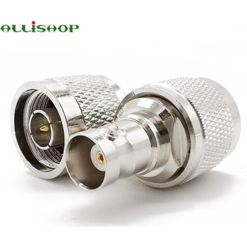 BNC Jack to N Plug RF Adapter N9 BNC Connector Adapter BNC Female to N Male RF Connector Adapter for Radio Walkie Talkie