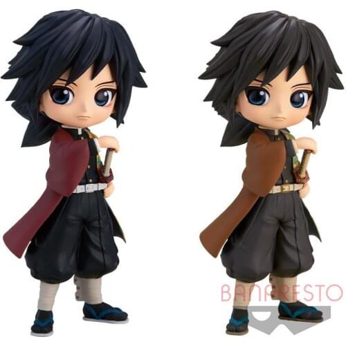 2021 Japanese original anime figure Q version 14cm Demon Slayer Tomioka Giyuu action figure collectible model toys for boys