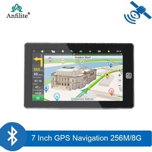7 inch 800*480 truck gps navigator FM bluetooth avin GPS Navigation windows CE 6.0 DDR 256M 8GB vehicle gps navigator