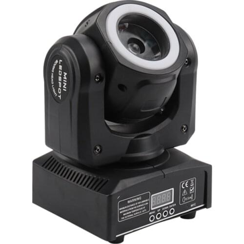 Good Quality Mini Led Beam Moving Head With Led Circle 60W Spot Wash RGBW 4 In 1 Stage Effect DMX 512 Control KTV DJ Party Lite