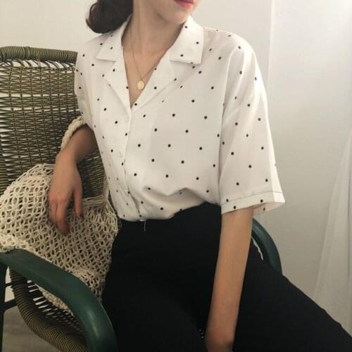 LLLmwybiao Polka Dot Blouses