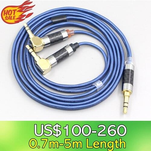 LN007655 High Definition 99% Pure Silver Earphone Cable For Verum 1 One Headphone Headset L Shape Pin