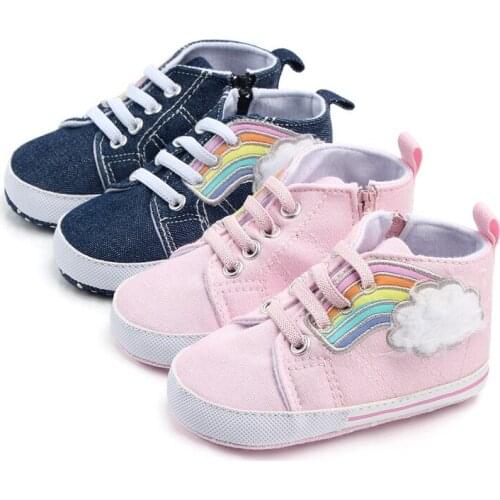 Fashion Baby Shoes Sneakers Anti Slip Toddler Boys Girls Cotton First Walkers Soft Sole Infants Casual Shoes 0-18M
