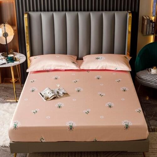 New High Density Fiber Bed Sheet Fashion Decor Mattress Cover Elastic Belt Bed Sheet