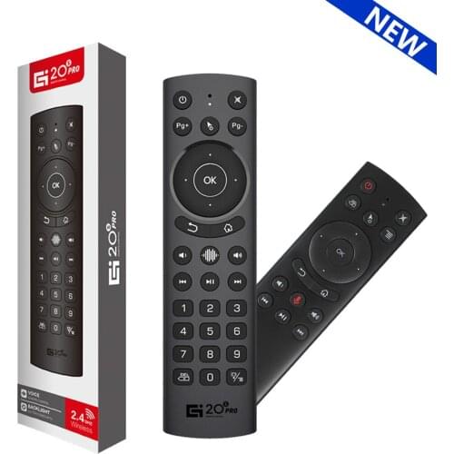 New G20S Pro Voice Backlit Smart Air Mouse Gyroscope IR Learning G20s Remote Control For Android TV BOX PC TOX1 X96 max H96