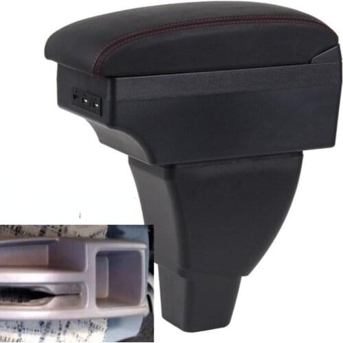 For Pajero Mini armrest box central Store content box car-styling decoration accessory with cup holder USB