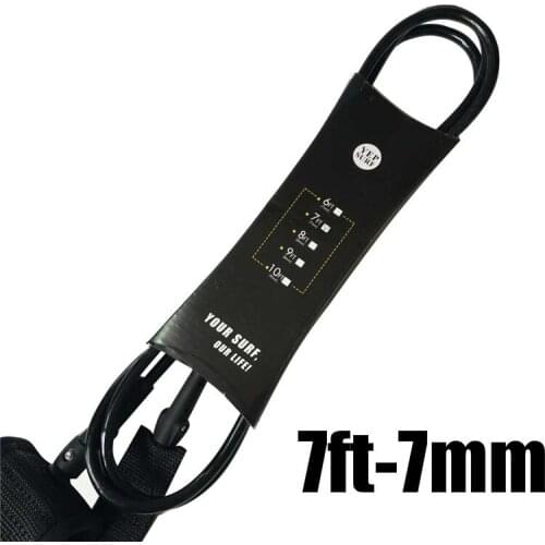 Straight Leash 6ft 7mm Surfboard Leash Yep.surf Super strong webbing Neoprene Strape