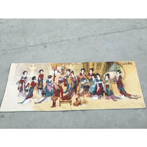 Hand-painted Chinese paintings, History of the famous twelve beauty Embroidery of the Qing Dynasty in China, free shipping