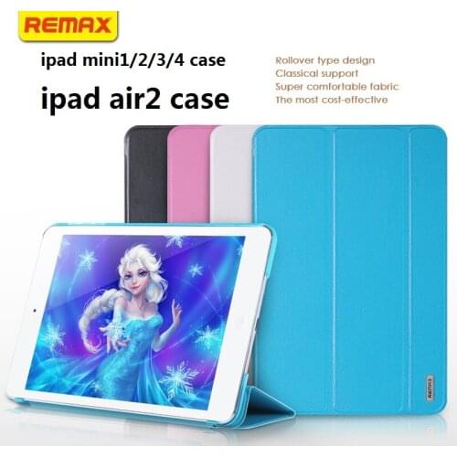 REMAX Jane serise for iPadmini1 2 3 Air2 for mini4 breathable leather Simple Dormant plate protective shell Bracket function