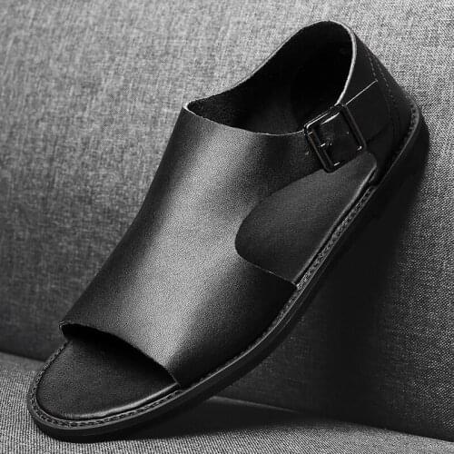 Roman solid spring rubber 2020 hot Fashion man summer sandals canvas breathable Casual shipping for Breathable hombre sneaker 4