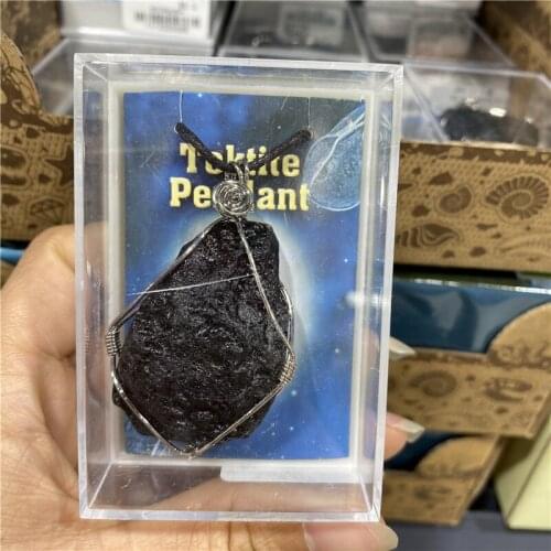 Tektite Pendant Stone Crystal Mineral Specimen Home Decoration Collection Scientific Research And Teaching