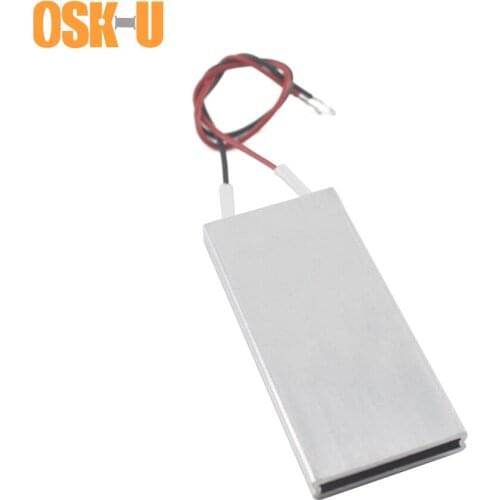 Thermostat PTC Heating Element 24V 70x30x6mm 60/120/160/230/80 Celsius Degree Constant Temperature Heater Plate Aluminium Cover