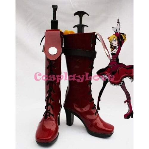 Game Unlight ScarletQueen Donita Cosplay Shoes Boots Red Hand Made Custom-made For Halloween Christmas Festival CosplayLove
