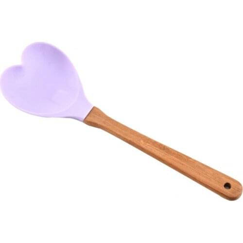 Comfortable Handle Anti-slip Silicone Non-stick Soup Ladle Cooking Utensils