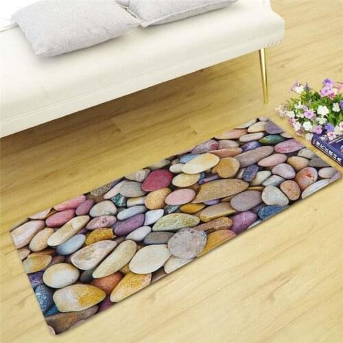 Modern 3D Small Stone Carpet Absorbent Bath Mat Outdoor Rug Doormat Kitchen Floor Area Rug Indoor Entrance Carpet Anti-Slip