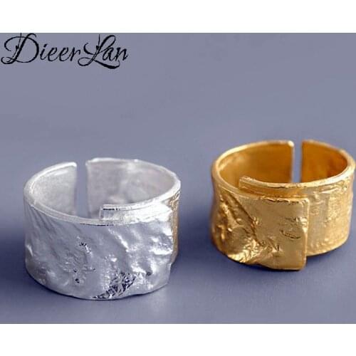 Punk Silver Color Irregular Geometric Rings For Women Adjustable Size Finger Ring Fashion Jewelry