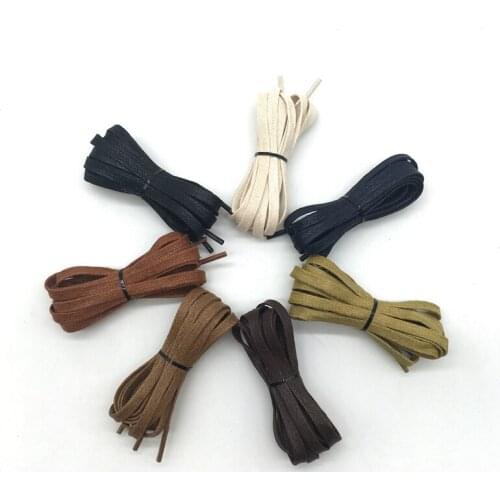 1 Pair Waterproof Waxed Shoelaces Flat Young Men And Women Cotton Shoelace Student Casual Canvas Shoes Black Shoe Laces