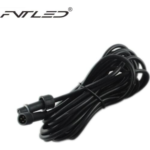 5pcs/lot 4PIN 2Meter IP67 Waterproof Extension Cable LED Light Power Cord Male and Female Connectors Multi Color LED light