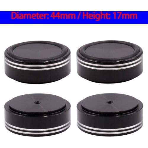 KYYSLB 44*17mm All Aluminum Alloy Shock Absorbers Feet Shock-proof Amplifier and Audio Speakers Feet