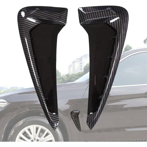 Car Side Air Vent Cover Trim For Fender Auto For BMW X5 F15 X5M F85 14-18 Shark Gill 3D Decoration For XDrive or M logo Sticker