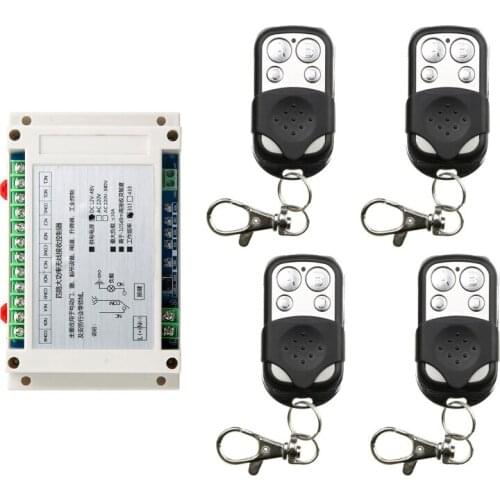 433Mhz 315Mhz Wireless Remote Control Switch DC 12V 36V 48V 4 CH Relay Receiver Module + RF Transmitter For Garage Door Opener