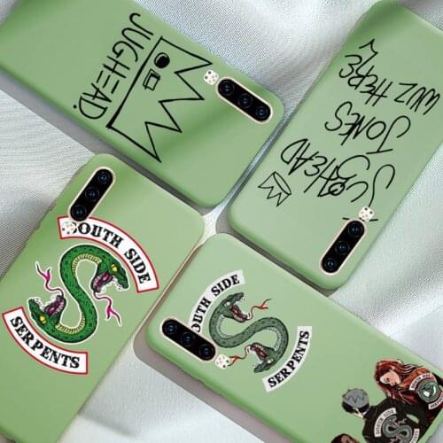 TV Riverdale Southside Serpents Phone Case Candy Color for iPhone 6 7 8 11 12 s mini pro X XS XR MAX Plus