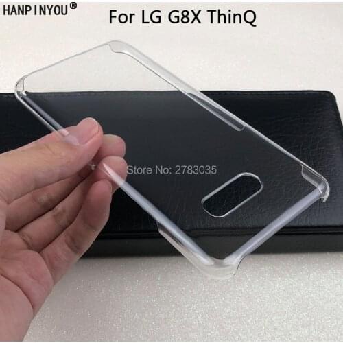 For LG G8X ThinQ 6.4" Glossy Snap Phone Case Crystal Invisible Hard PC Cover Clear Protect Back Shell