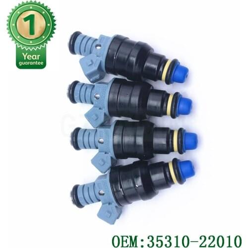 4PCS High Quality Fuel Injector Injection Nozzle For Hyundai Accent Scoupe Petrol Kia OEM 35310-22010 35310-22000 INJ679