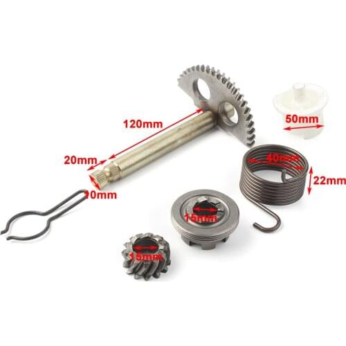 PW50 Motorcycle Kick Start Gear Kit Kits with Spring Washer For YAMAHA PW 50 Dirt Pit Bike All Years