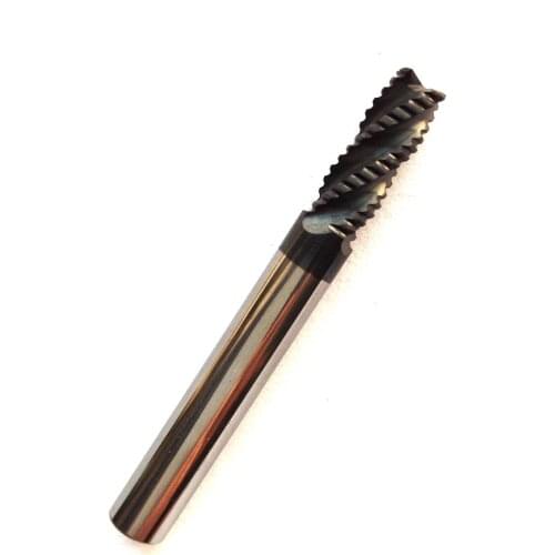 2pcs 8mm hrc60 D8*20*D8*60 4 Flutes Roughing end mill Spiral Bit Milling Tools CNC Endmills Router bits