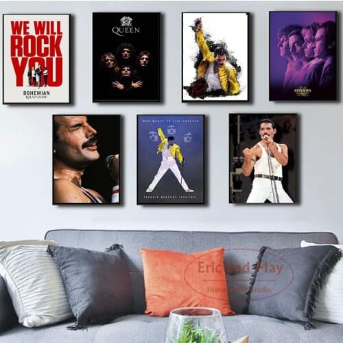 Queen Bohemian Rhapsody Canvas Painting Posters And Prints Wall Art Picture Abstract Decorative Home Decor Cuadro Decorativo