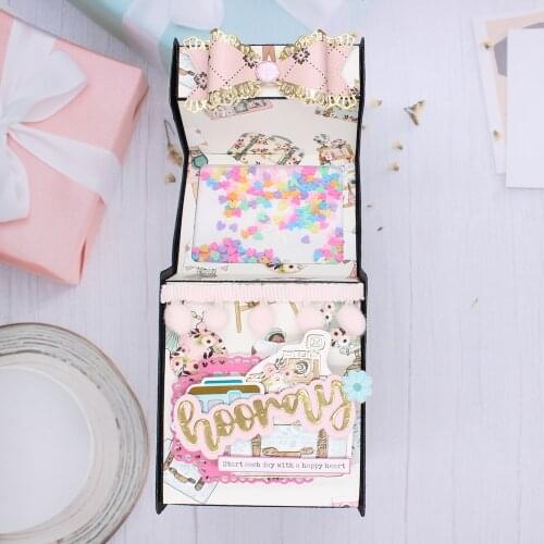 KSCRAFT Arcade Game Gift Box Metal Cutting Dies Stencils for DIY Scrapbooking Decorative Embossing DIY Paper Cards