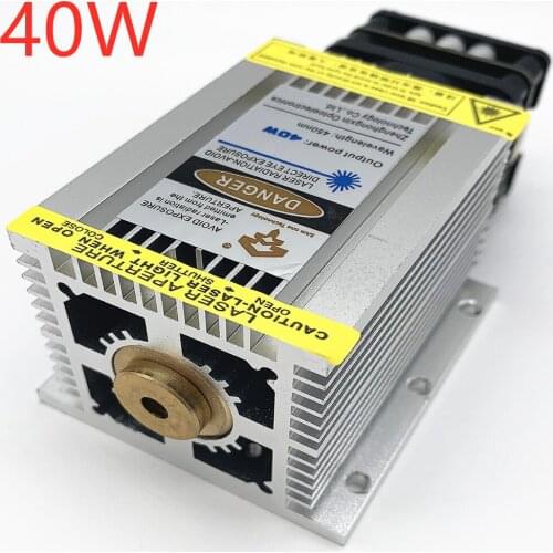 40W laser head ultra-fast engraving stainless steel and oxidized metal, blue laser module, high-efficiency light transmittance