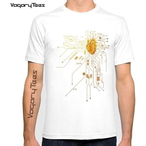 Computer CPU Core Heart support life T-Shirt Mens GEEK Nerd Freak Hacker PC Gamer Tee Summer Short Sleeve T Shirt