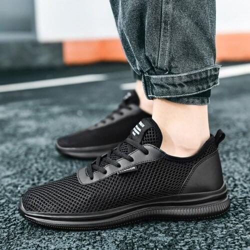Large size 39-48 mens shoes spring and summer mesh shoes sports shoes mesh casual shoes mesh shoes low-top running shoes