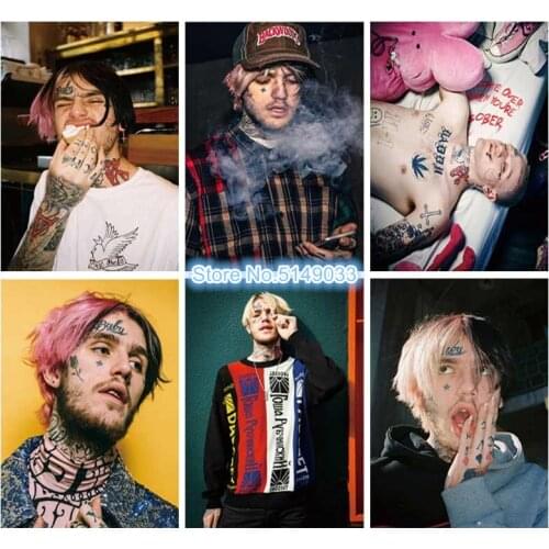 5D DIY Diamond Painting Cross Stitch Kit Lil Peep Hip Hop Rapper Music Diamond Embroidery Mosaic Celebrity Artist Home Decor