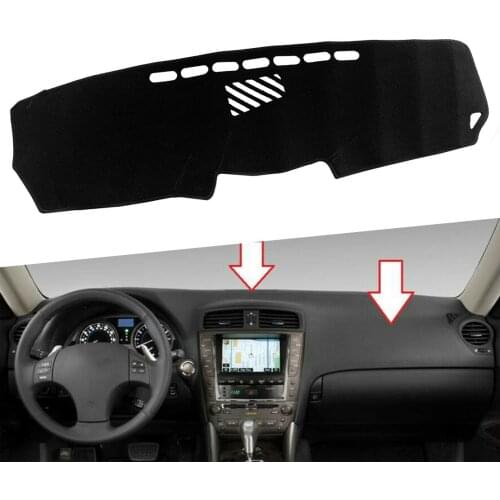 Non-slip Bottom Anti-sun Dashboard Cover Dash Mat Carpet Pad Cap Black Fit For Lexus Is250 Is350 Isf Is250c 2009 2010