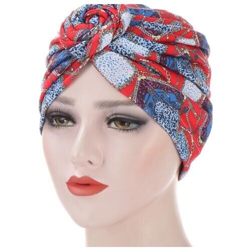 New Fashion Women African Pattern Flower Muslim Turban Headscarf headwrap Ladies Chemo Cap Bandanas Hair Accessories 10pcs/lot