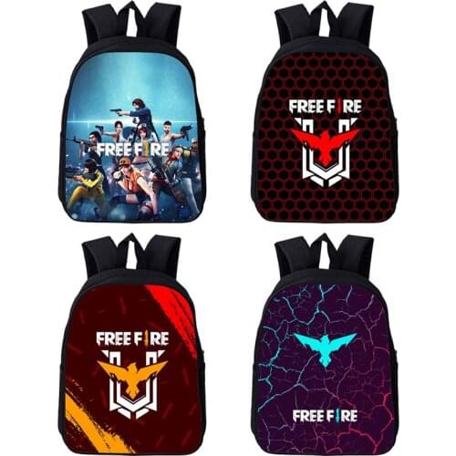 12/16 Inch Hot Game Bags 3D Print Anime Free Fire Garena Backpack Children Cartoon Schoolbags Teenagers Primary School Bag