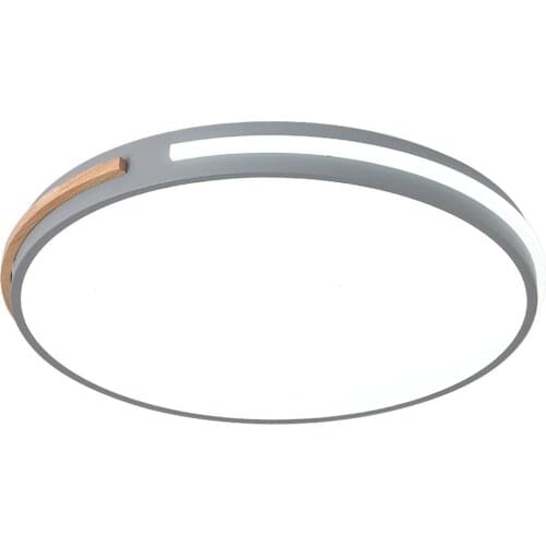 Modern Ceiling Light LED Circular Lamp Iron Wood Nodic Panel For Bedroom Living Dining Room Decoration Light Fixture AC85-265v