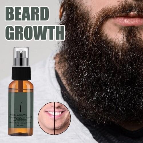 30ml Beard Growth spray Oil Serum beard growth liquid Spray Fast Growing Beard Mustache Facial Hair Groom TSLM1
