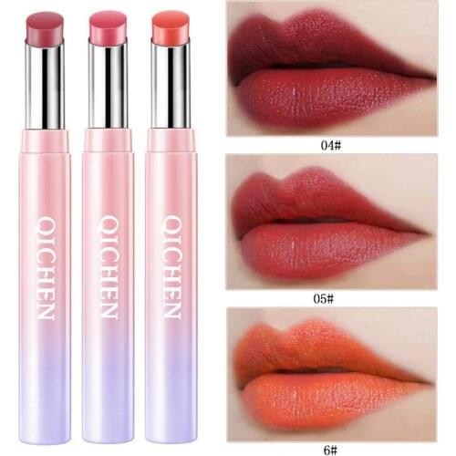 Moisturizing Lipstick 12 Colors Matte Non-stick Cup Long Lasting Lipsticks